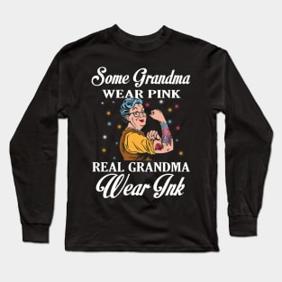 Some Grandma Wear Pink Real Grandma Wear Ink Tank Long Sleeve T-Shirt